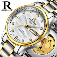 Ontheedge 015 New Male Watches Week Date Automatic Mechanical Watch Luminous Hands Diamond Fashion Wristwatch 2020